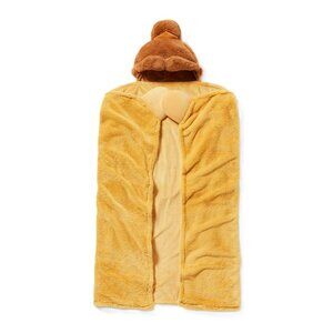 Pillowfort Disney Princess Belle Kids' Super Soft Hooded Blanket 40" x 50"